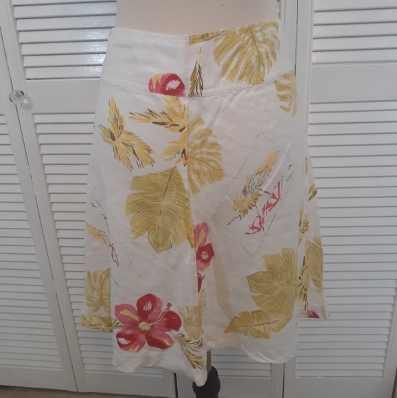 John paul richard pure linen skirt sz 12 *C4 - Picture 2 of 4